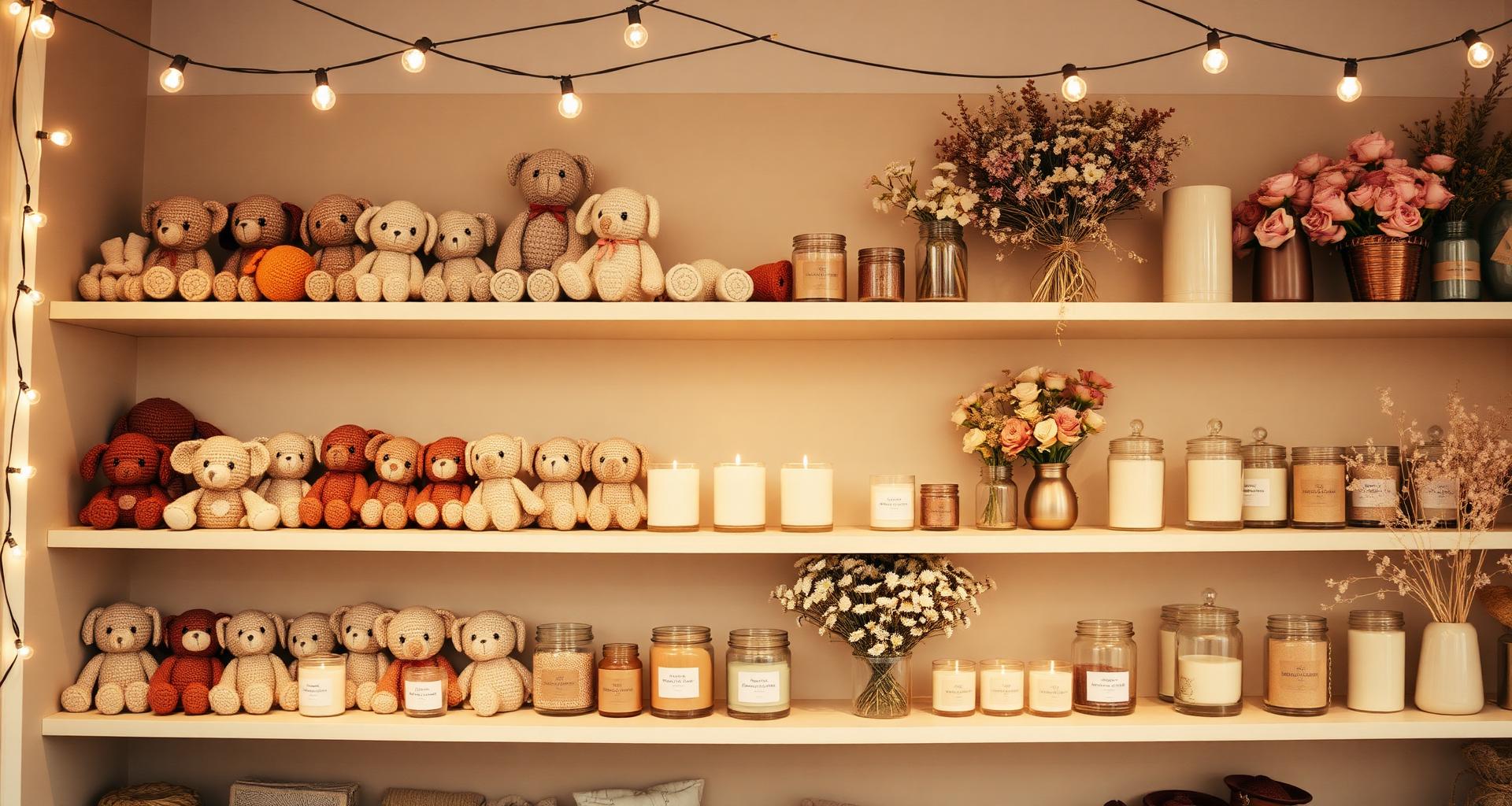 Crafty Corner studio shelves