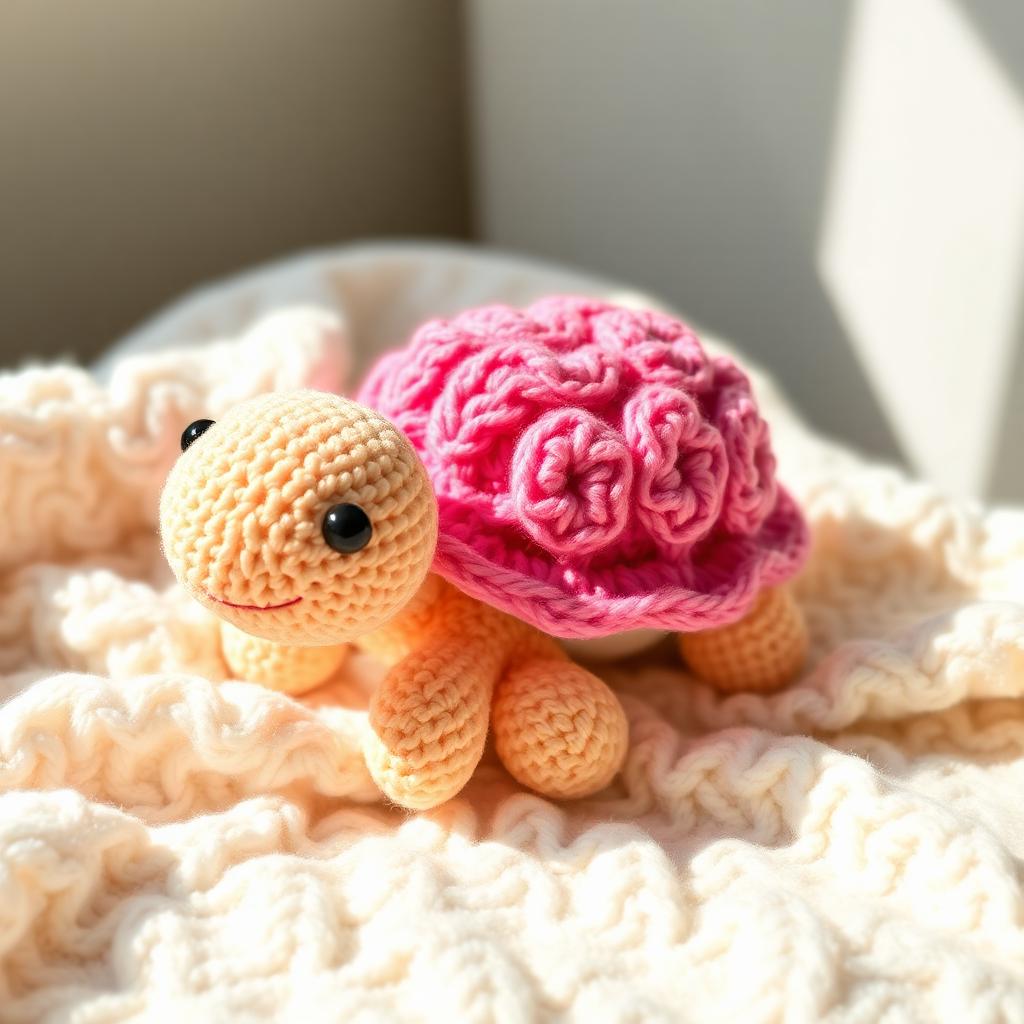 Cuddle turtle crochet plush