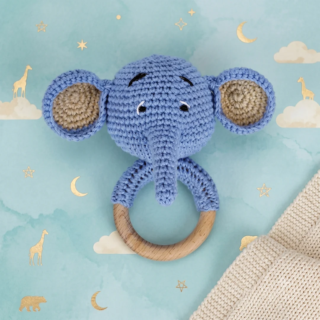 Crochet Animal Baby Rattle