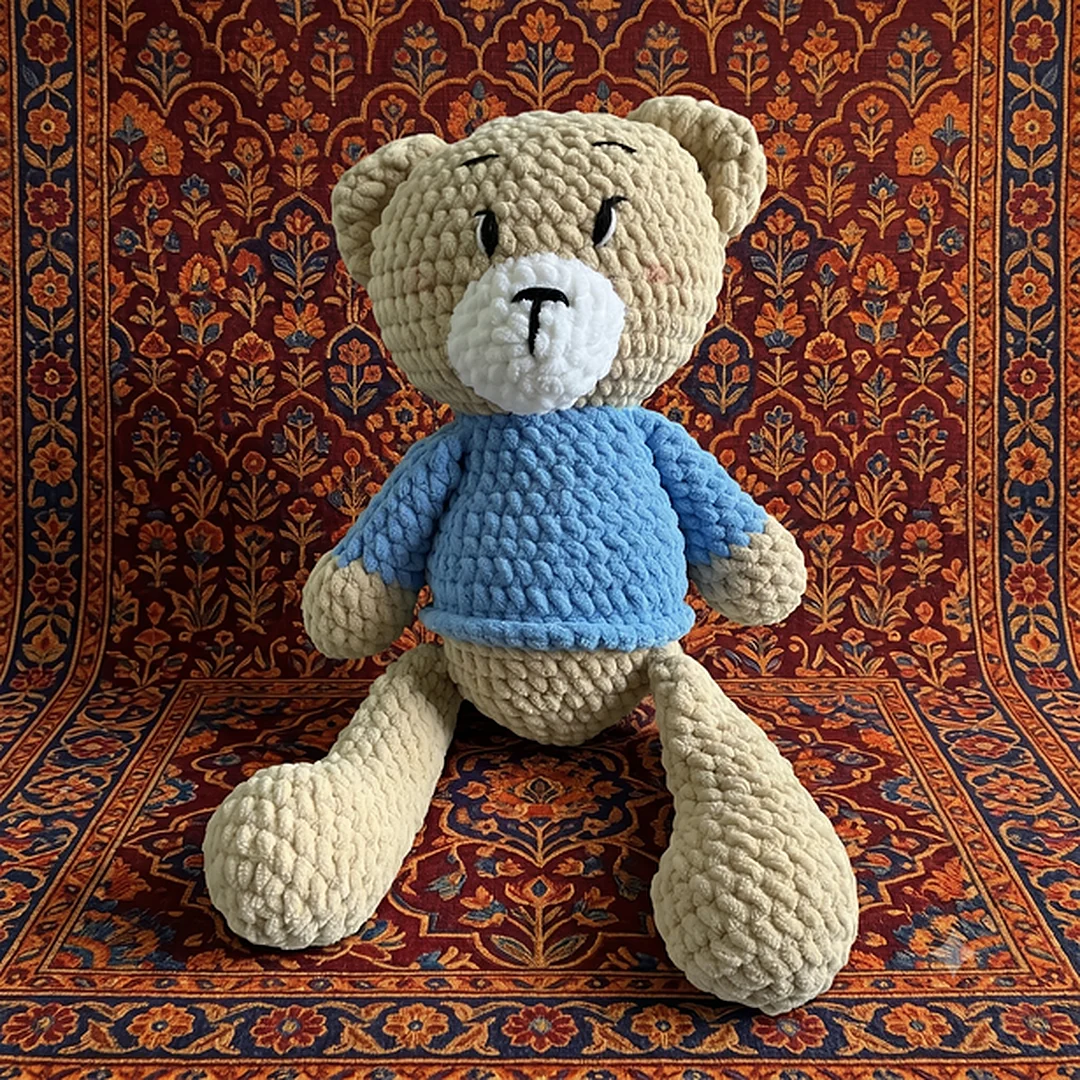 Brown Teddy Blue