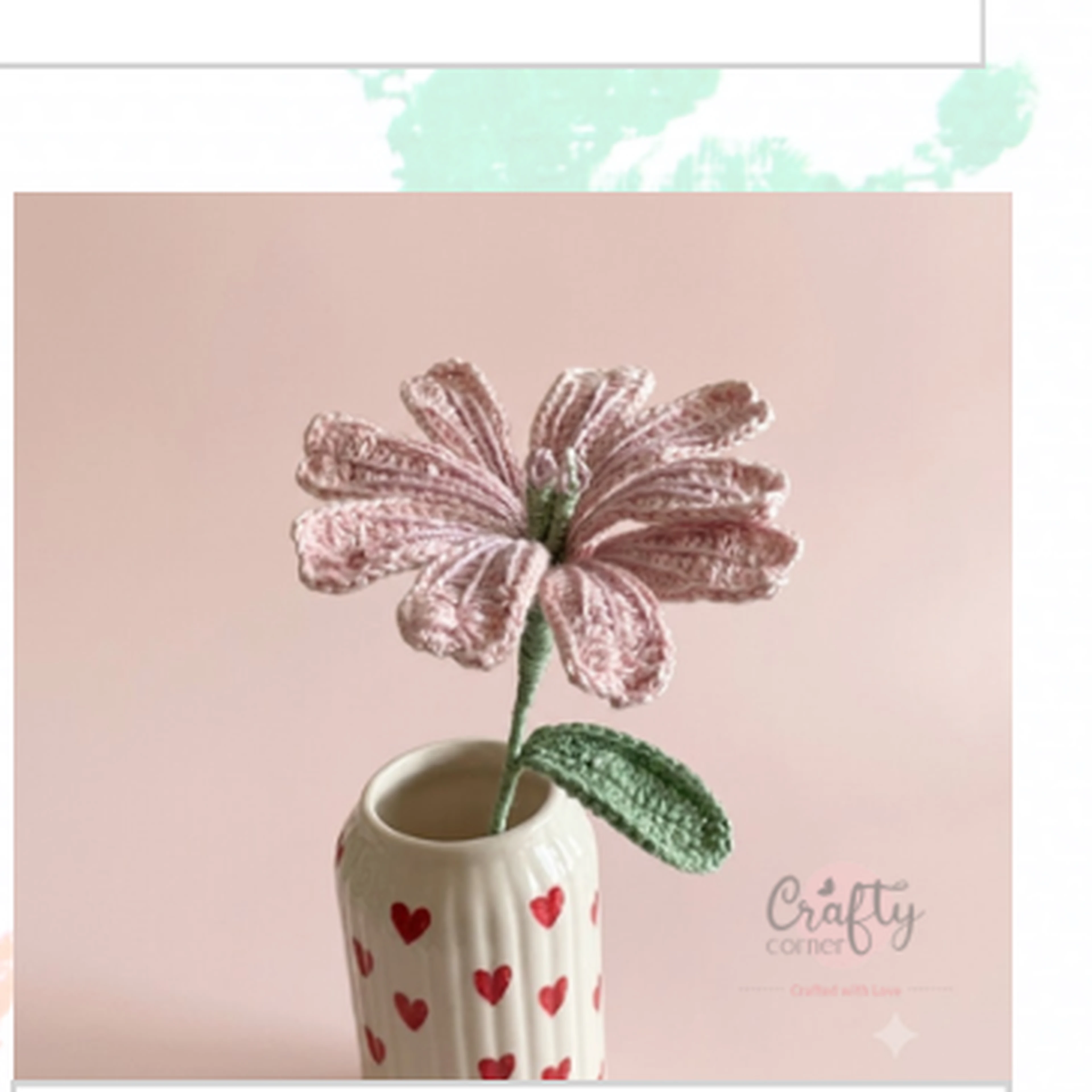 Heart Cosmos Star Casing Lily Dusty Pink