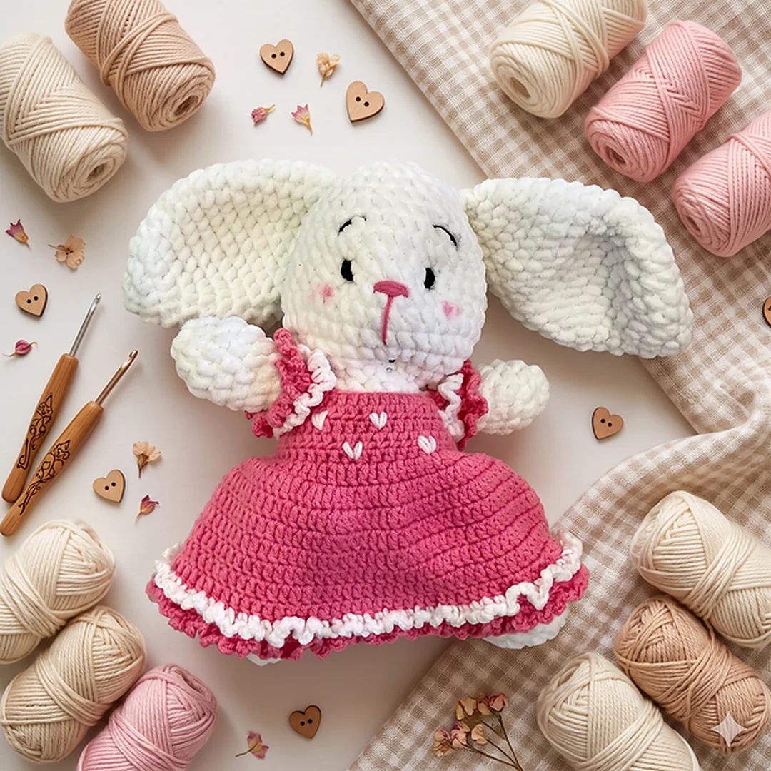 Rabbit With Pink Frock