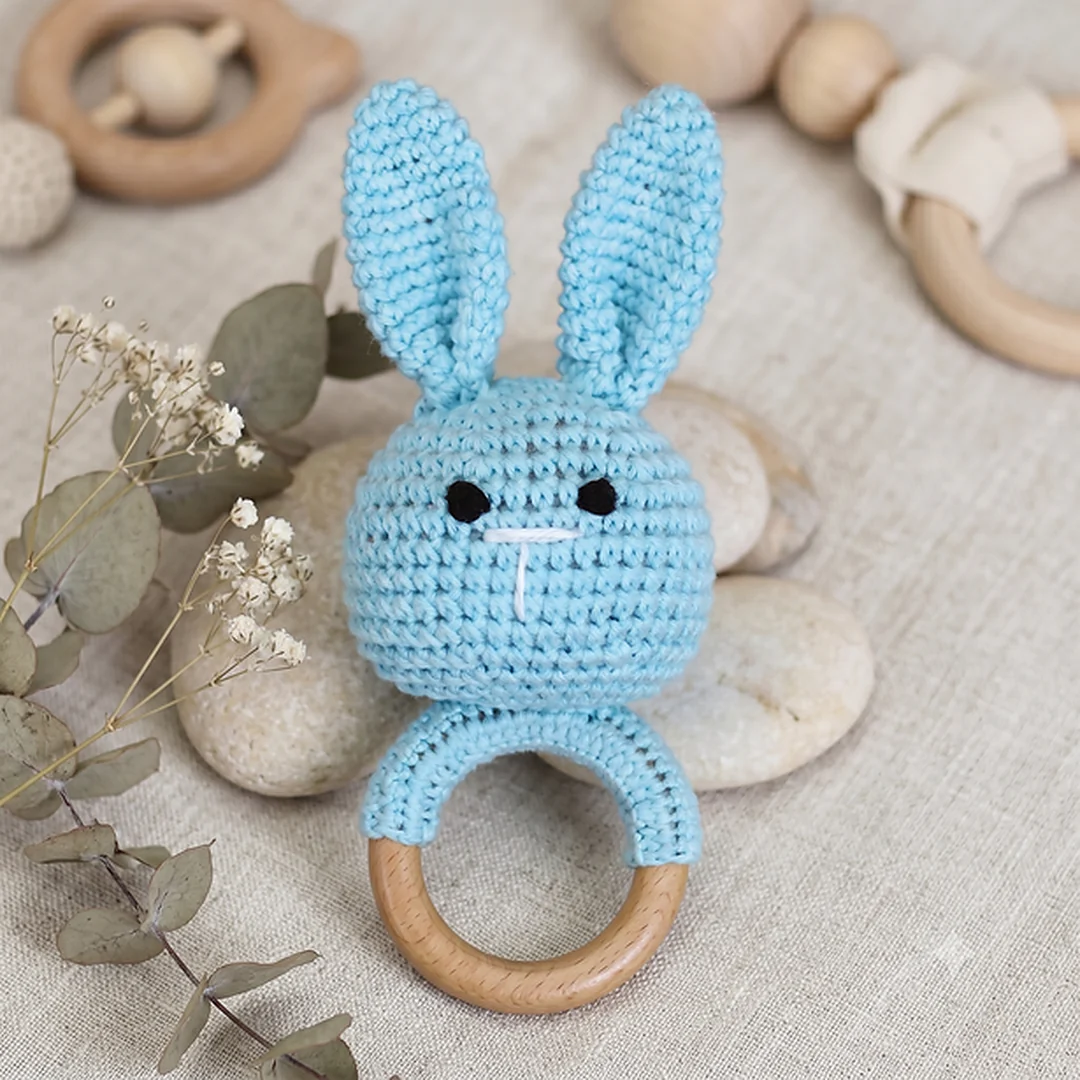 Crochet Baby Rabbit Bunny Rattle